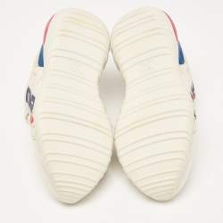 Fendi X Fila Cream Leather Fila Mania Platform Sneakers 35.5