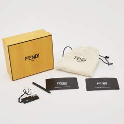 Pre Owned Fendi Mother of Pearl Diamond Topaz Two-Tone Stainless Steel IShine F121224500D2T01 Women's Wristwatch 33.50 mm