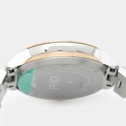 Pre Owned Fendi Mother of Pearl Diamond Topaz Two-Tone Stainless Steel IShine F121224500D2T01 Women's Wristwatch 33.50 mm