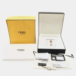 Fendi Brown Stainless Steel Diamond Forever Fendi F103111101 Women's Wristwatch 19 mm