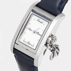 Fendi Mother of Pearl Stainless Steel Leather 7100L Women's Wristwatch 21 mm