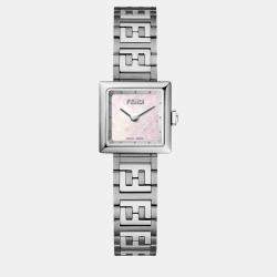 Pre Owned Fendi Silver Steel Watch