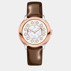 Fendi Brown calfskin leather watch