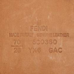 Fendi Multicolor Leather Wide Waist Belt 70CM
