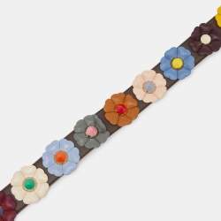 Fendi Multcolor Leather Flowerland Strap You Shoulder Bag Strap