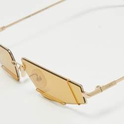 Fendi Yellow FFM0054/S Geometric Sunglasses