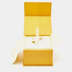 Pre Owned سوار فندي أف إذ فندي كريستال ومعدن ذهبي اللون