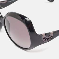 Pre Owned Fendi Black Gradient FS5143 Oversized Sunglasses