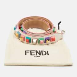 مملوكة مسبقًا Fendi Multicolor Leather Studded Strap You Shoulder Bag Strap
