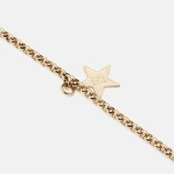Fendi FF Multi Charm Enamel Gold Tone Necklace