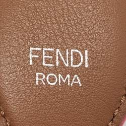 Pre Owned Fendi Multicolor Leather Studded Strap You Shoulder Bag Strap