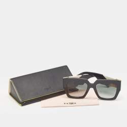 Pre Owned Fendi Black Gradient FF0263/S Facets Square Sunglasses