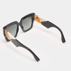 Pre Owned Fendi Black Gradient FF0263/S Facets Square Sunglasses