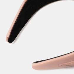 Fendi Beige Leather Graphy Headband