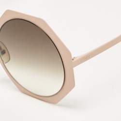 Fendi Peach/Brown Gradient FF0152/S Geometric Sunglasses