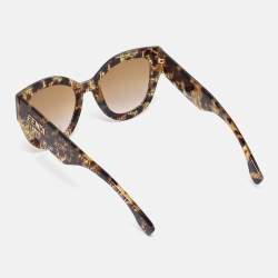 Pre Owned Fendi Havana/Brown Gradient FF0435/S FF Cat-Eye Sunglasses