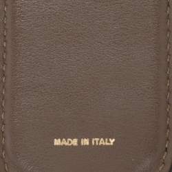 Fendi Brown FF Embossed Leather Strap You Shoulder Strap