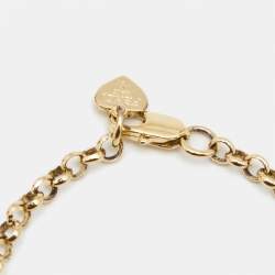 Pre Owned سوار فندي حرفي الشعار اف اف ايدنتيفيكيشن لون ذهبي حلية