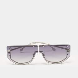 Fendi Grey Gradient FF40096U Fendi First Crystals Shield Sunglasses