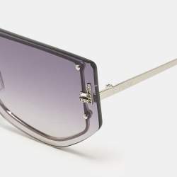 Fendi Grey Gradient FF40096U Fendi First Crystals Shield Sunglasses