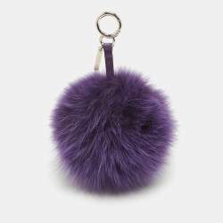 مملوكة مسبقًا حلية حقيبة فندي بوم بوم فرو ثعلب متعددة الألوان