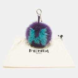 مملوكة مسبقًا حلية حقيبة  فندي بوم بوم فرو ثعلب متعددة الألوان