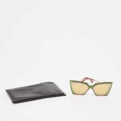 Pre Owned Fendi Multicolor FF FF0117/S Cat Eye Sunglasses