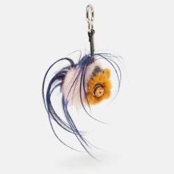 Fendi Multicolor Mink & Fox Fur QuTweet Birgami Bug Bag Charm