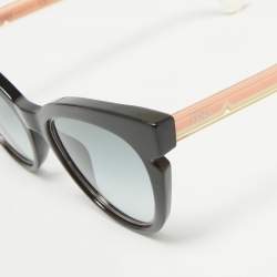 Pre Owned Fendi Black Gradient FF0132 Butterfly Sunglasses