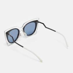 Fendi Blue/Black FF 0117/S Orchidea Cat Eye Sunglasses