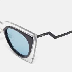 Fendi Blue/Black FF 0117/S Orchidea Cat Eye Sunglasses