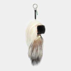 Pre Owned Fendi Karlito Fur Bag Charm