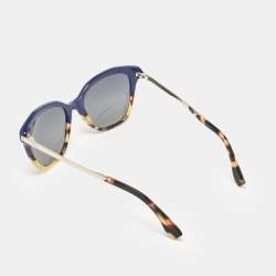 Pre Owned Fendi Tortoise Blue/Blue FF0089/S Cat-Eye Sunglasses