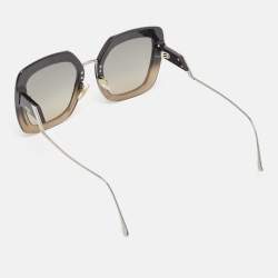 مملوكة مسبقًا Fendi Ombre Black Gradient FF0317/S Tropical Shine Oversized Sunglasses