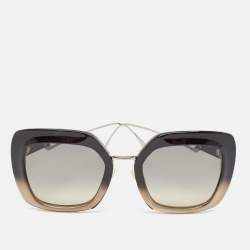 مملوكة مسبقًا Fendi Ombre Black Gradient FF0317/S Tropical Shine Oversized Sunglasses