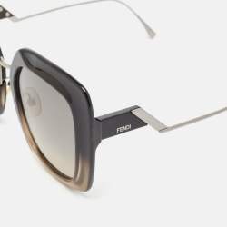 مملوكة مسبقًا Fendi Ombre Black Gradient FF0317/S Tropical Shine Oversized Sunglasses