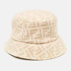 Fendi Zucca All Over Wool Bucket Hat S