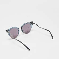 Fendi Blue/Silver FF 0042/S Crystals Cat Eye Sunglasses
