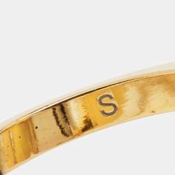 Fendi Flower Two Tone Cocktail Ring Size 51