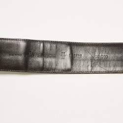 Fendi Tobacco Zucca Canvas and Leather Round Buckle Belt 80CM