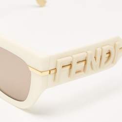 Fendi Off White FE400971 Fendigraphy Sunglasses