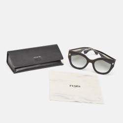 Fendi Black Gradient  FF0435/S Square Oversized Sunglasses