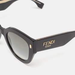 Fendi Black Gradient  FF0435/S Square Oversized Sunglasses