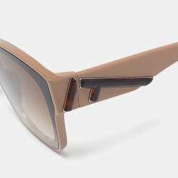 Fendi Brown Gradient 40098I Square Sunglasses
