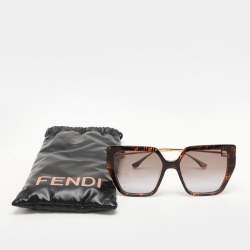مملوكة مسبقًا Fendi Brown/Black Gradient Oversized Sunglasses