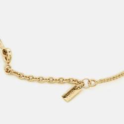 مملوكة مسبقًا Fendi Baguette Gold Tone Bracelet M