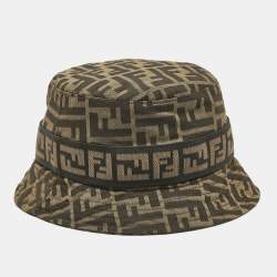 Fendi Brown Zucca Canvas Bucket Hat M