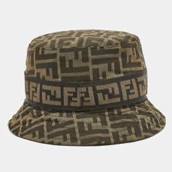 Fendi Brown Zucca Canvas Bucket Hat M