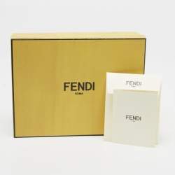 Pre Owned Fendi Blue Print Silk Rappy Bandeau Scarf