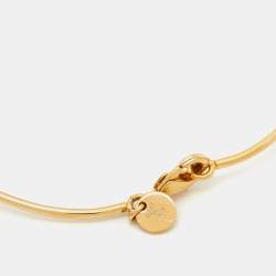 Fendi F is Fendi Gold Tone Narrow Bangle Bracelet L